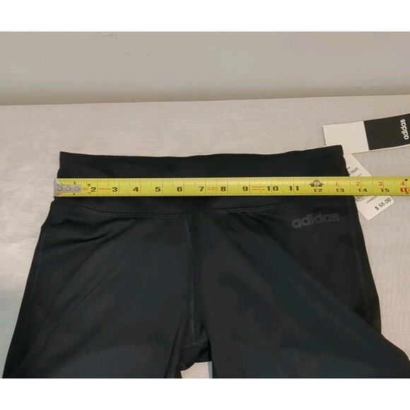 Adidas Women's M Climalite Training 3/4 Tights Black Workout Yoga Walk - Picture 7 of 10